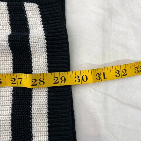 Cabi 5289 Black White Striped V-Neck Oversized Cardigan Sweater Size XXS - Picture 10 of 10